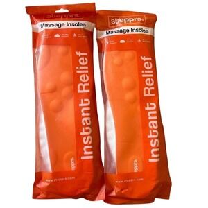 Stepprs Insoles Memory Foam Massage Shoe Inserts Set Of 2 Mens 12 Womens 13 NWT